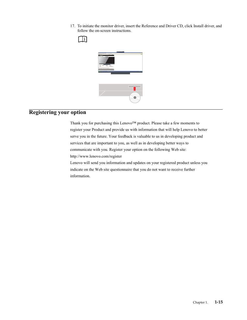 Registering your option | Lenovo ThinkVision LT2934z 29-inch Panorama AH-IPS WLED Backlit LCD VoIP Professional Monitor User Manual | Page 19 / 46
