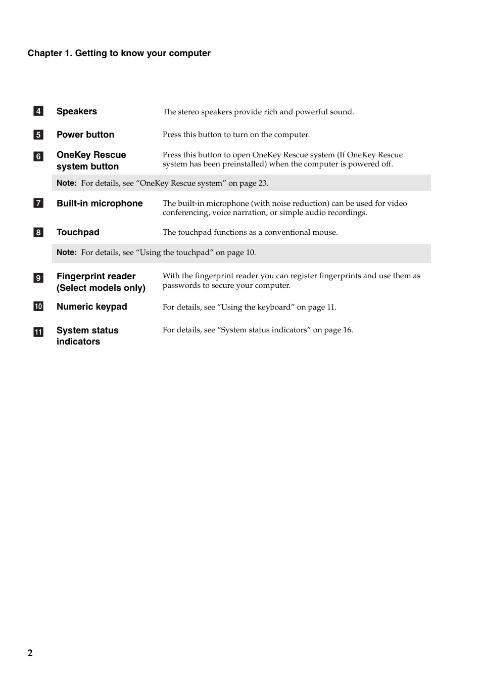 Lenovo B575 Notebook User Manual | Page 6 / 41