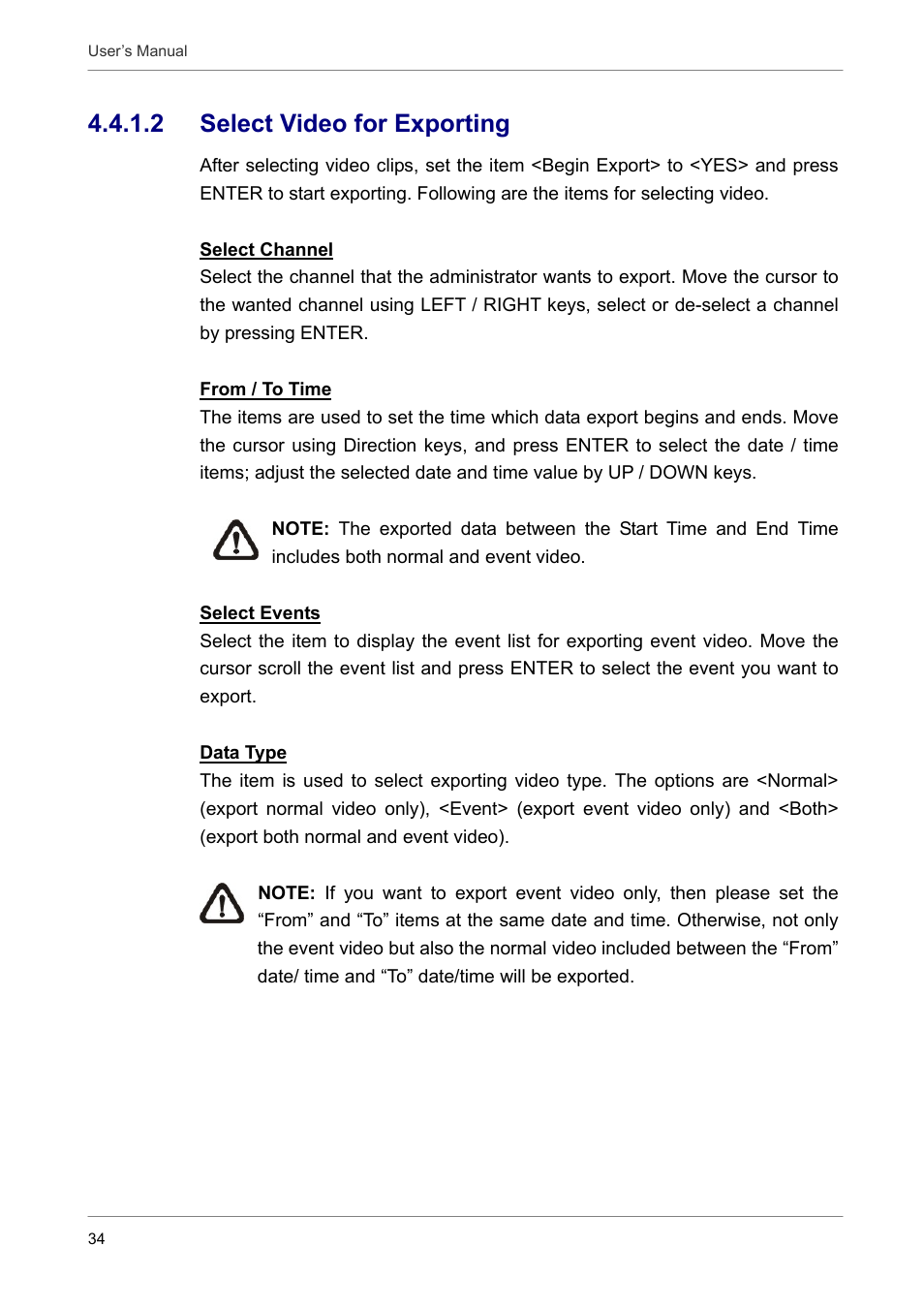 2 select video for exporting | AVE MV DR16X User Manual | Page 35 / 46