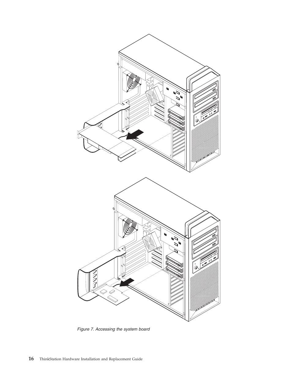 Accessing, System, Board | Lenovo THINKSTATION S10 User Manual | Page 24 / 62