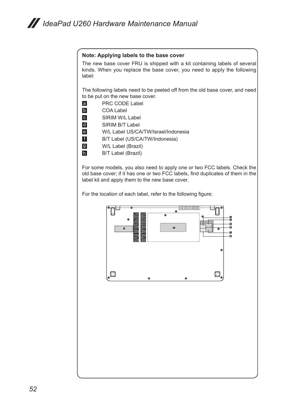 Ideapad u260 hardware maintenance manual | Lenovo IdeaPad U260 User Manual | Page 56 / 77