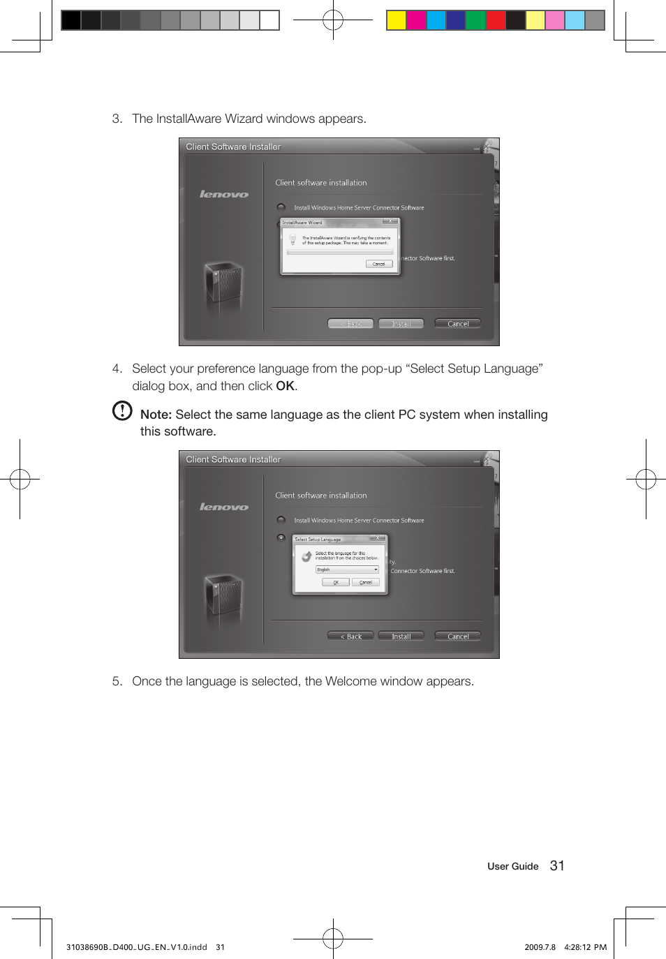 Lenovo D400 Desktop IdeaCentre User Manual | Page 36 / 65