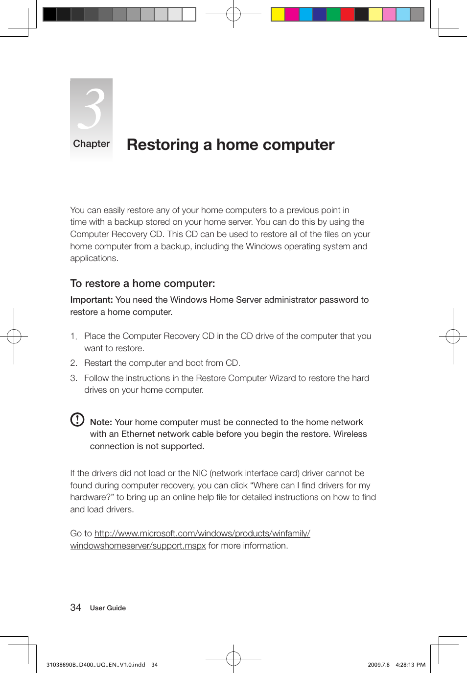 Restoring a home computer | Lenovo D400 Desktop IdeaCentre User Manual | Page 39 / 65