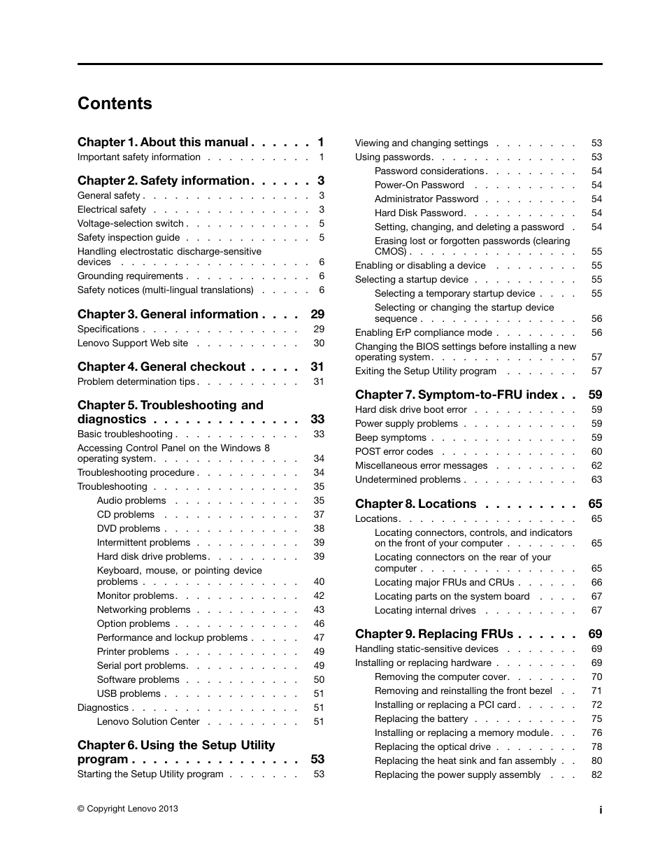 Lenovo H520e Desktop User Manual | Page 3 / 110