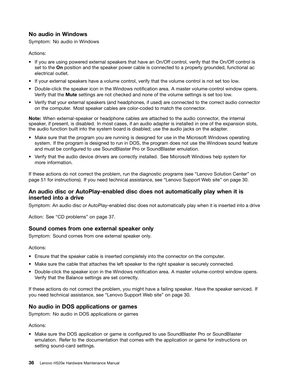 Lenovo H520e Desktop User Manual | Page 40 / 110