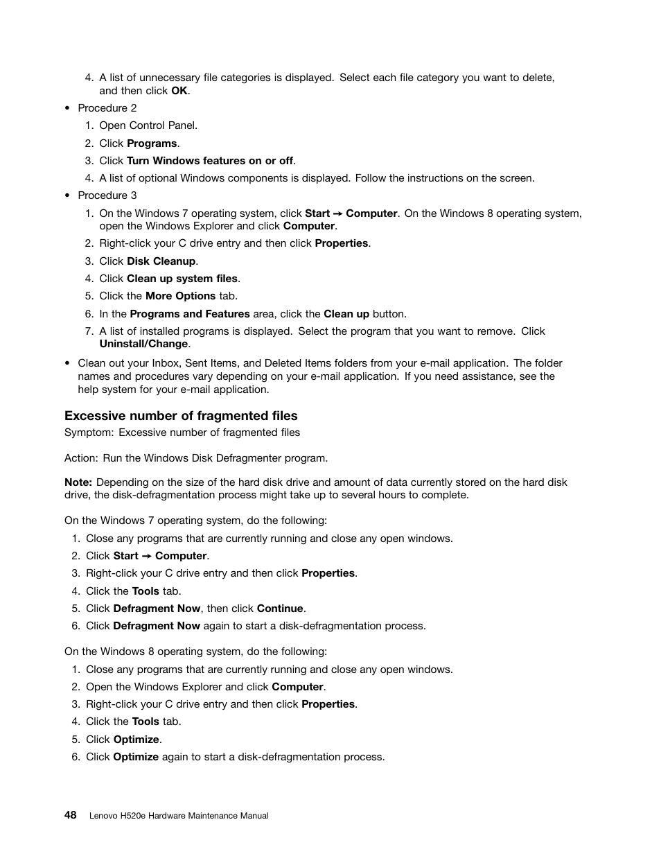 Lenovo H520e Desktop User Manual | Page 52 / 110