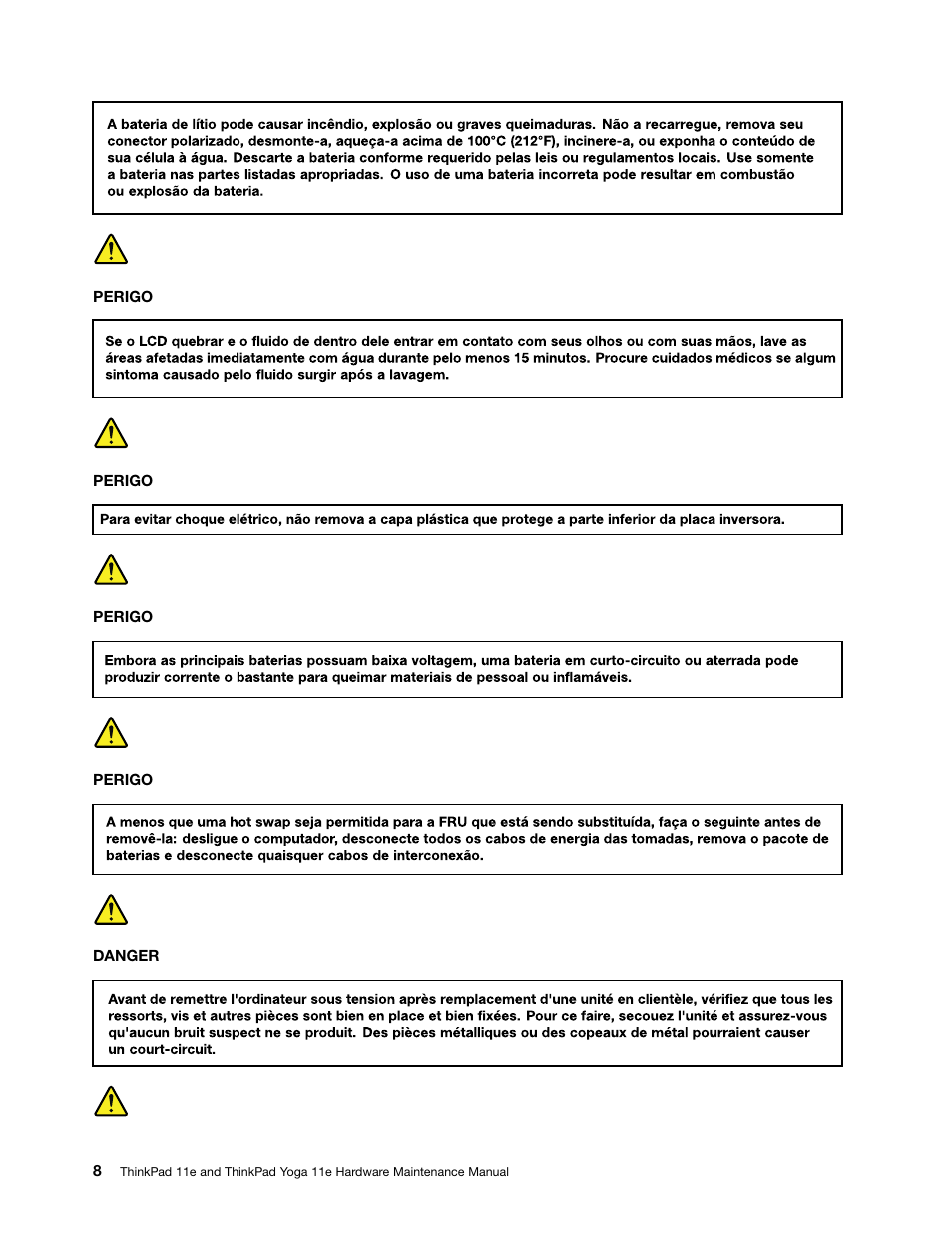 French | Lenovo ThinkPad 11e User Manual | Page 14 / 94