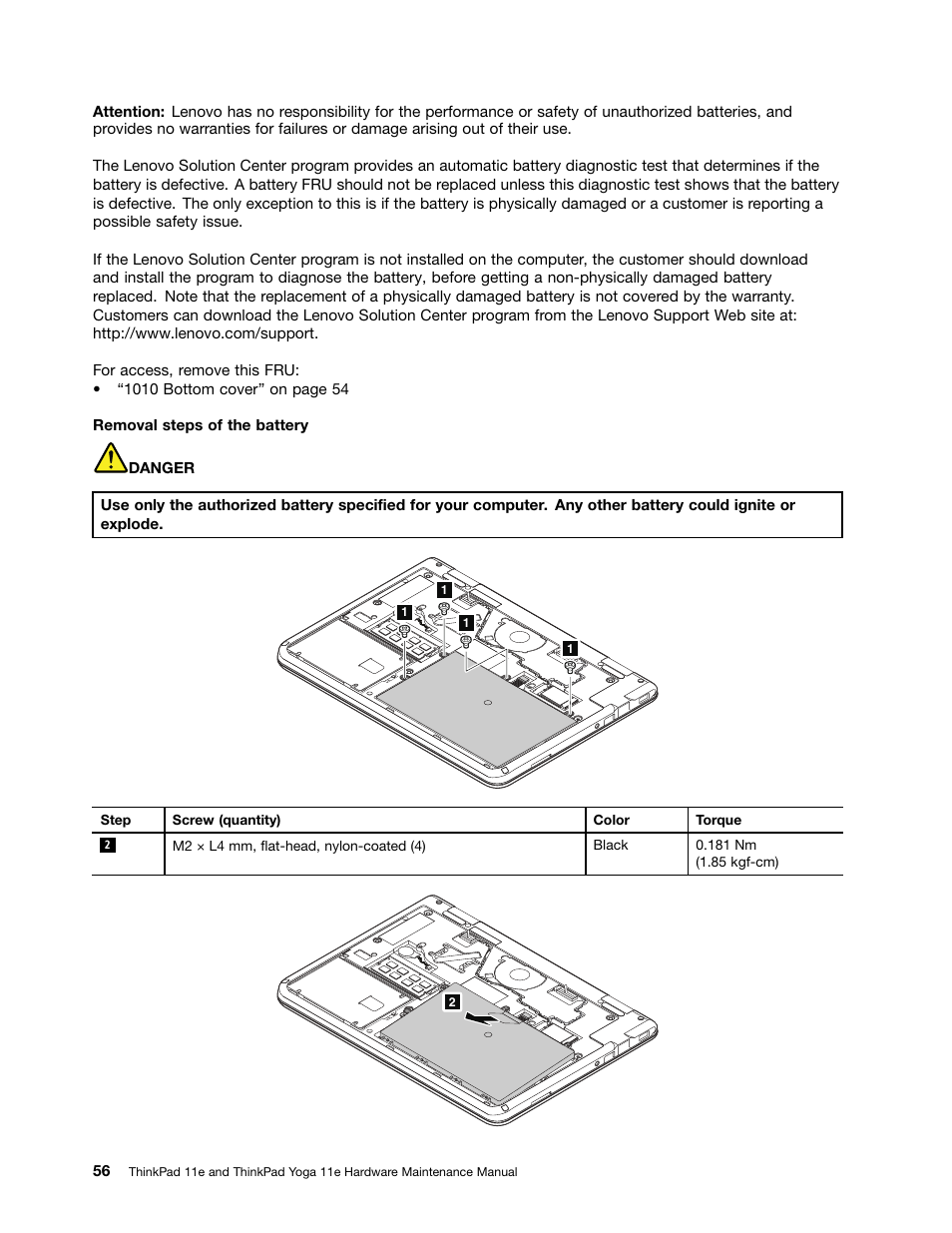 Lenovo ThinkPad 11e User Manual | Page 62 / 94