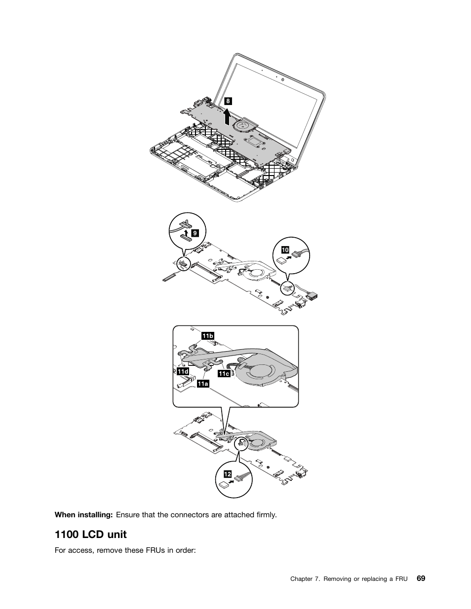 1100 lcd unit | Lenovo ThinkPad 11e User Manual | Page 75 / 94