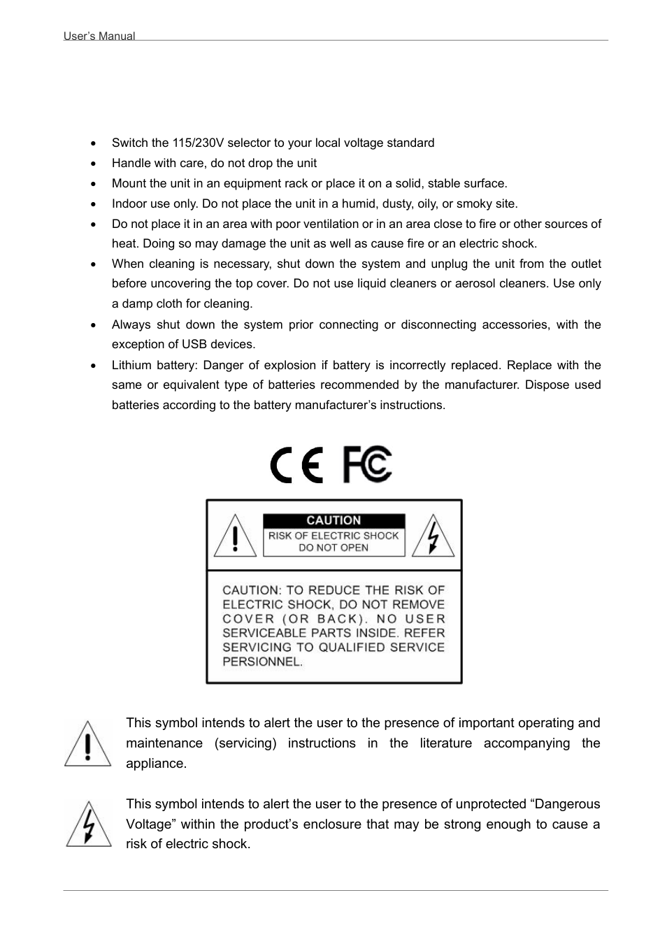 Caution and preventive tips | AVE MV DR8T User Manual | Page 2 / 40