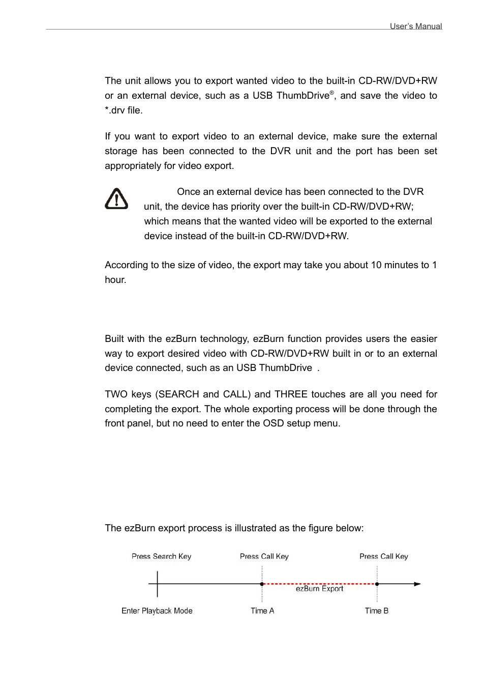 4 video export, 1 ezburn introduction, Video export | Ezburn introduction | AVE MV DR8T User Manual | Page 27 / 40