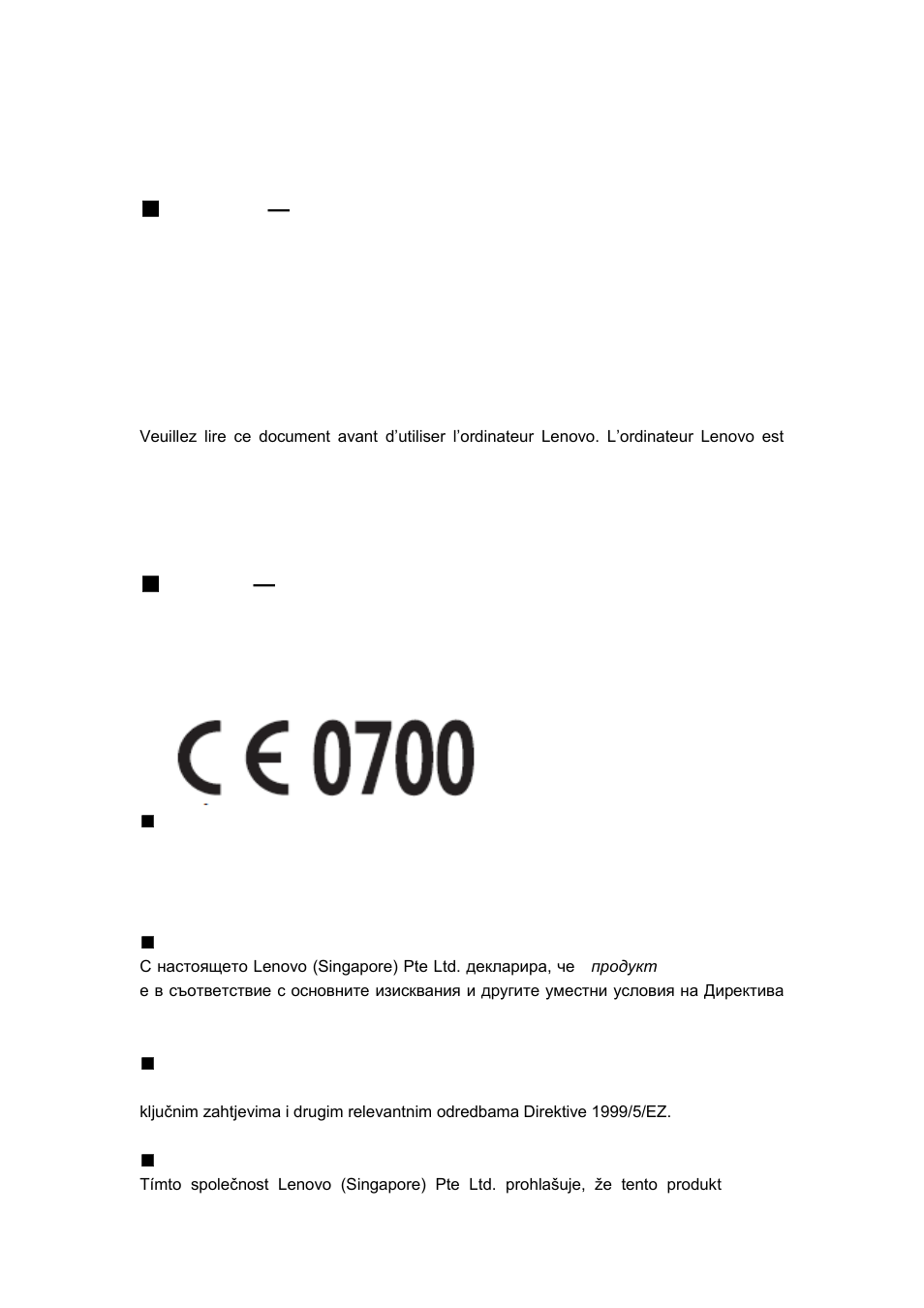 Lenovo regulatory notice, Read first — regulatory information, Europe — eu declaration of conformity | Lenovo Yoga Tablet 10 HD+ B8080 User Manual | Page 2 / 8