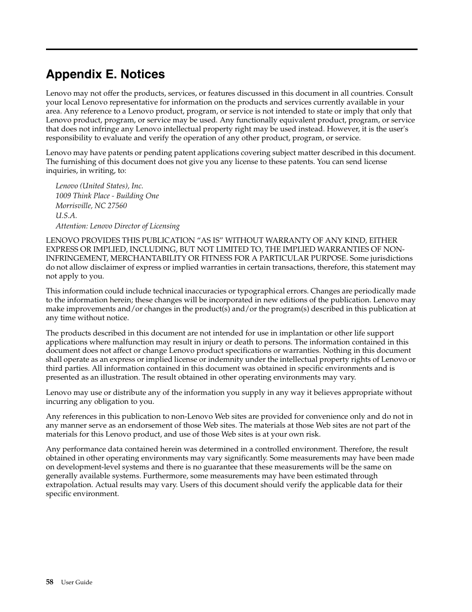 Appendix e. notices | Lenovo E4430 User Manual | Page 72 / 76