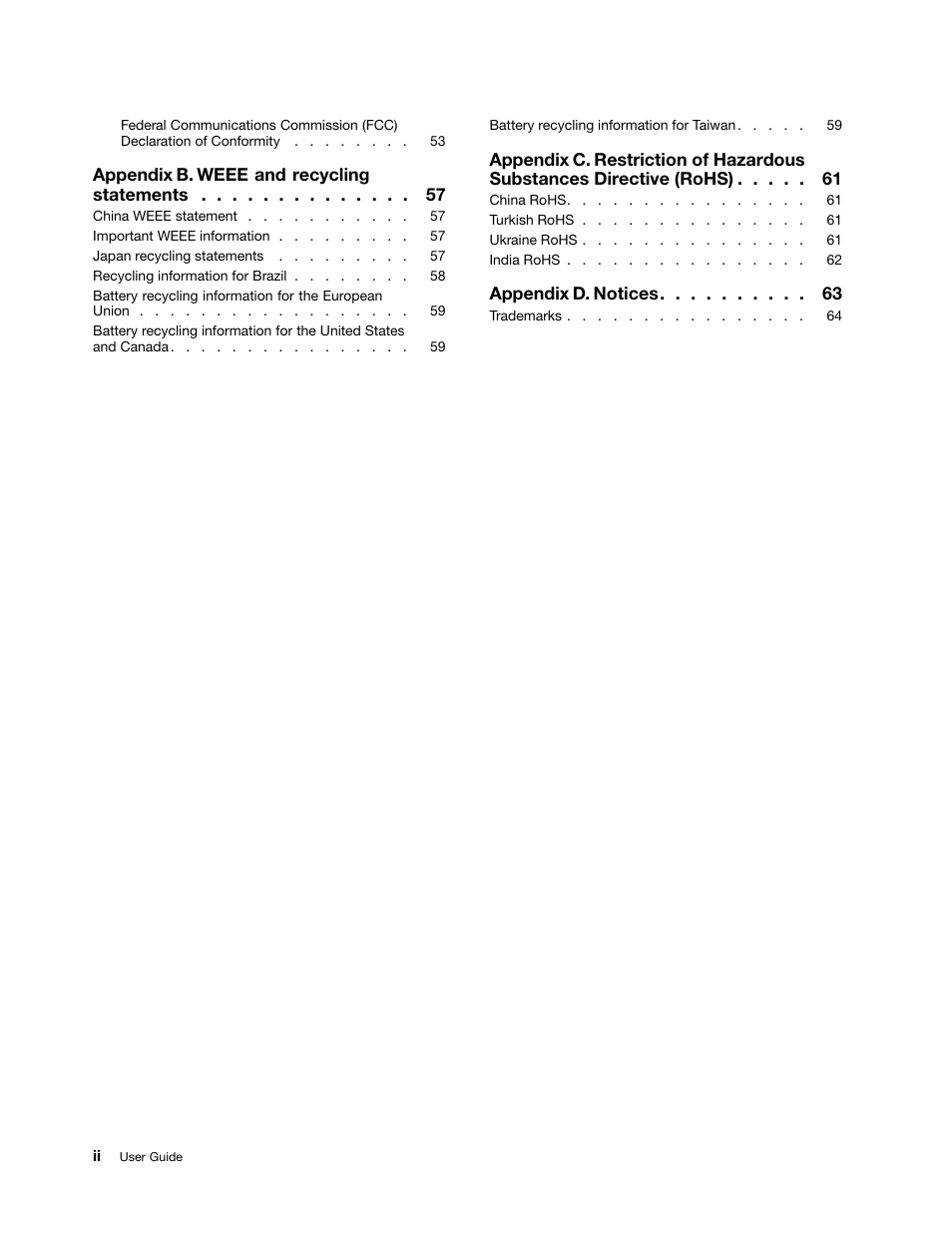 Lenovo E49 Notebook User Manual | Page 4 / 80