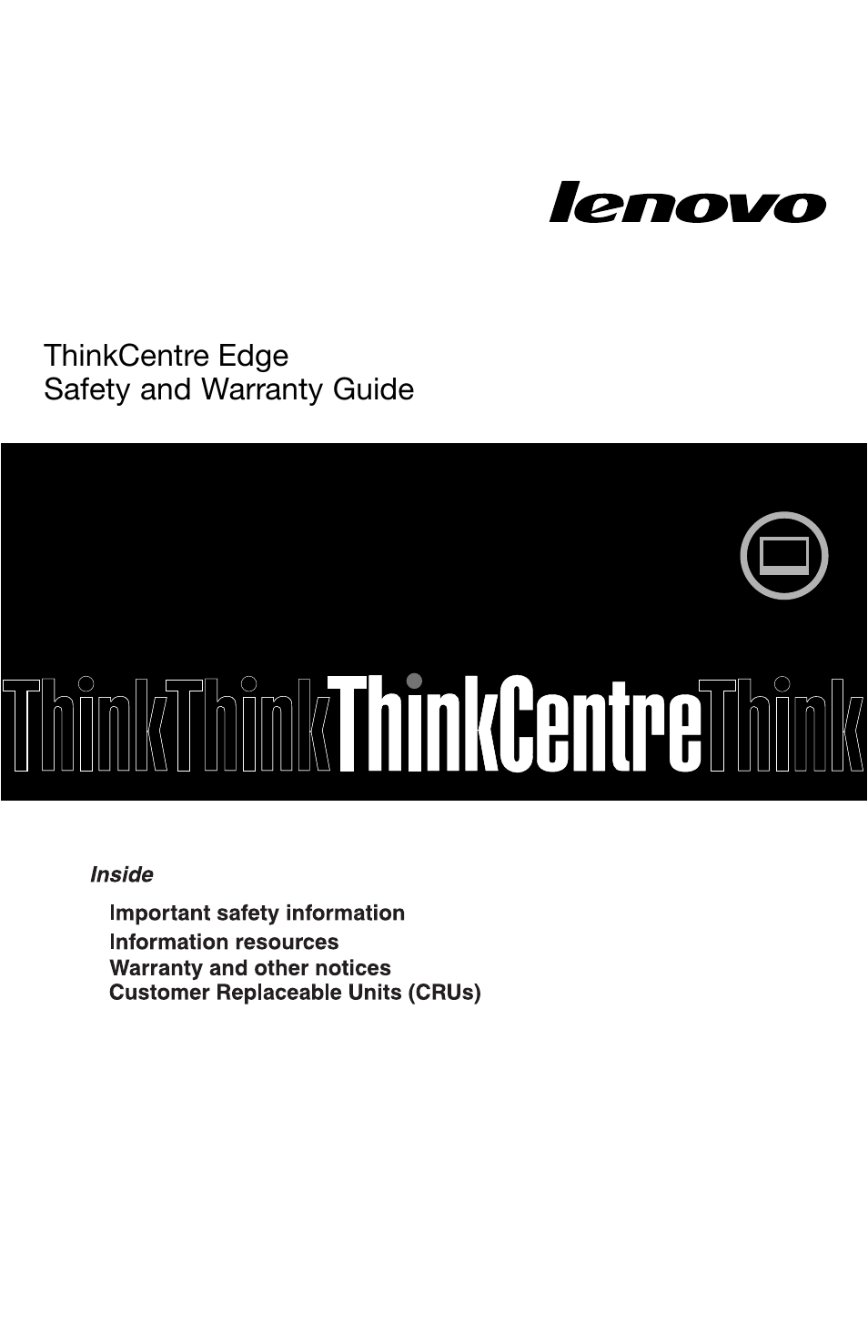 Lenovo ThinkCentre Edge 71z User Manual | 176 pages
