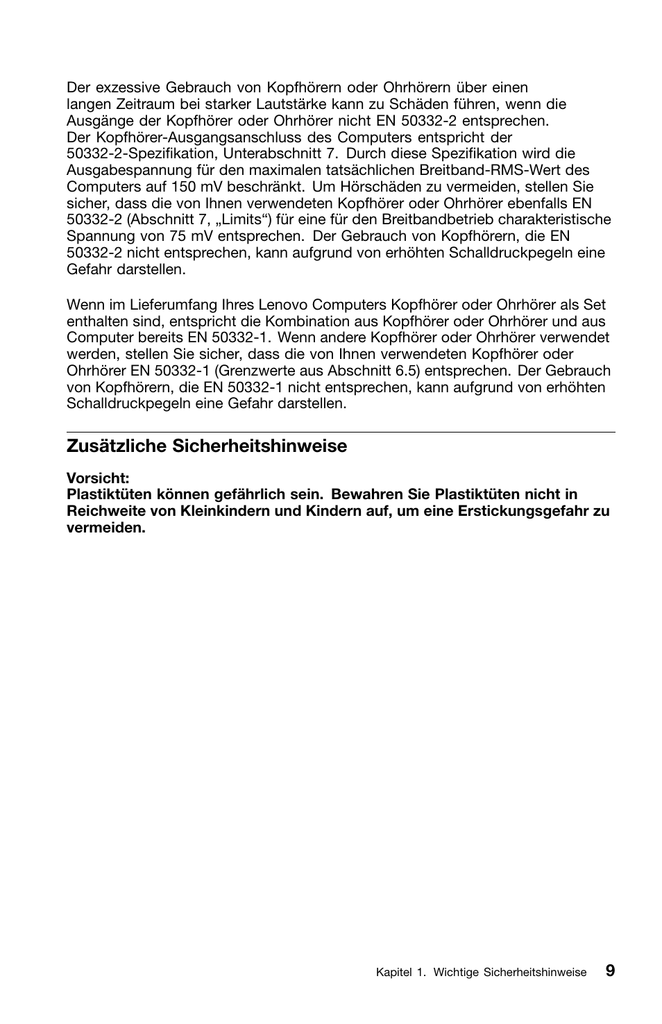 Zusätzliche sicherheitshinweise | Lenovo ThinkCentre Edge 71z User Manual | Page 81 / 176