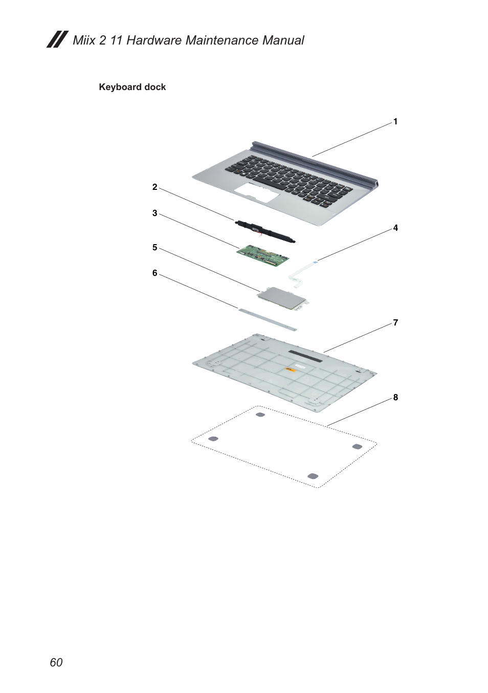 Miix 2 11 hardware maintenance manual | Lenovo Miix 2 11 Tablet Lenovo User Manual | Page 64 / 69