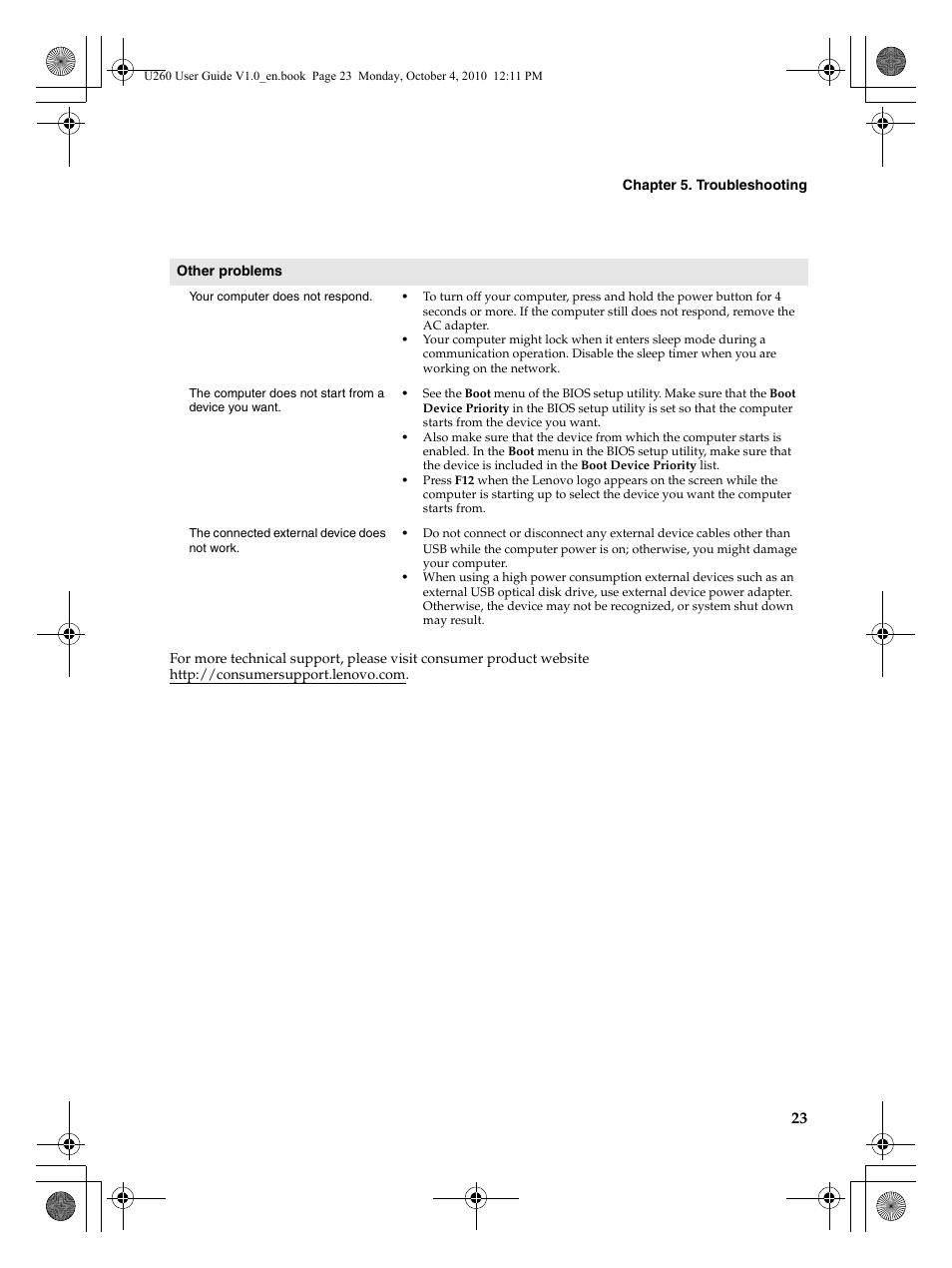 Lenovo IdeaPad U260 User Manual | Page 27 / 42