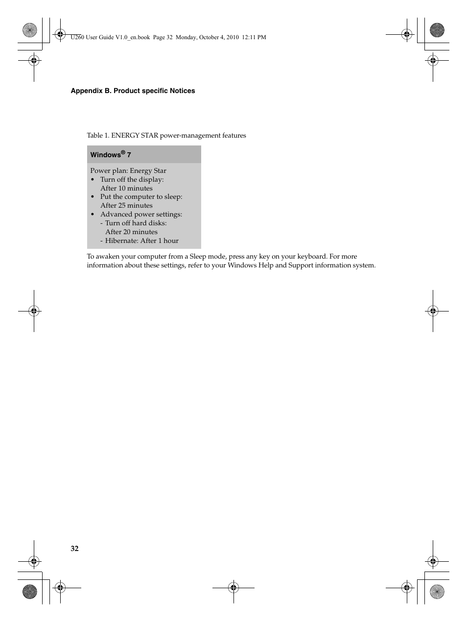 Lenovo IdeaPad U260 User Manual | Page 36 / 42