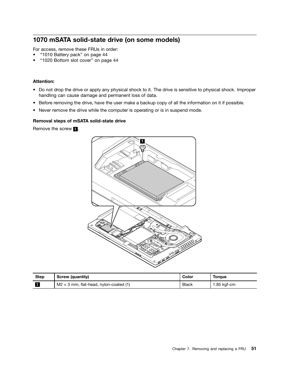 1070 msata solid-state drive (on some models) | Lenovo K49 Notebook User Manual | Page 57 / 100