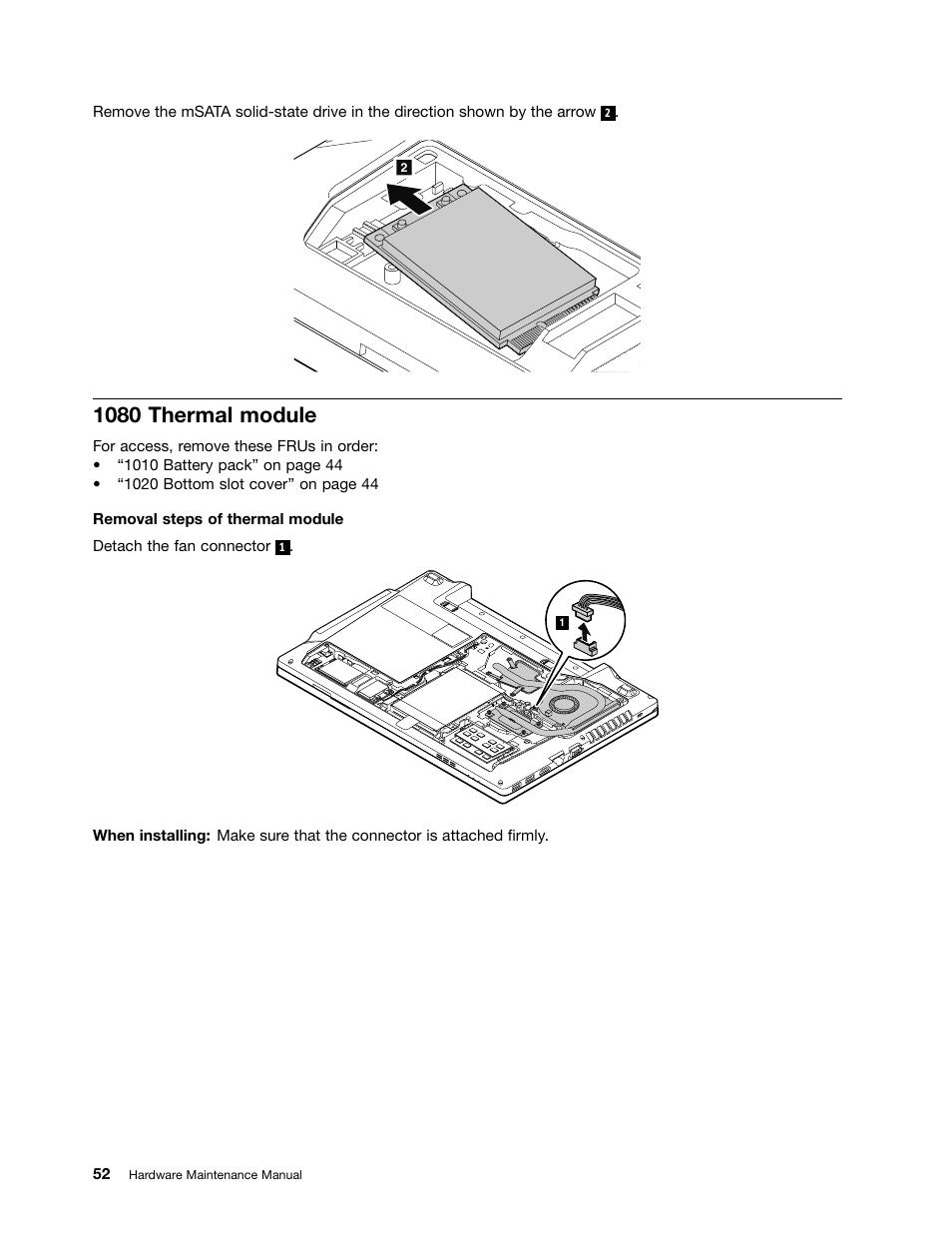 1080 thermal module | Lenovo K49 Notebook User Manual | Page 58 / 100