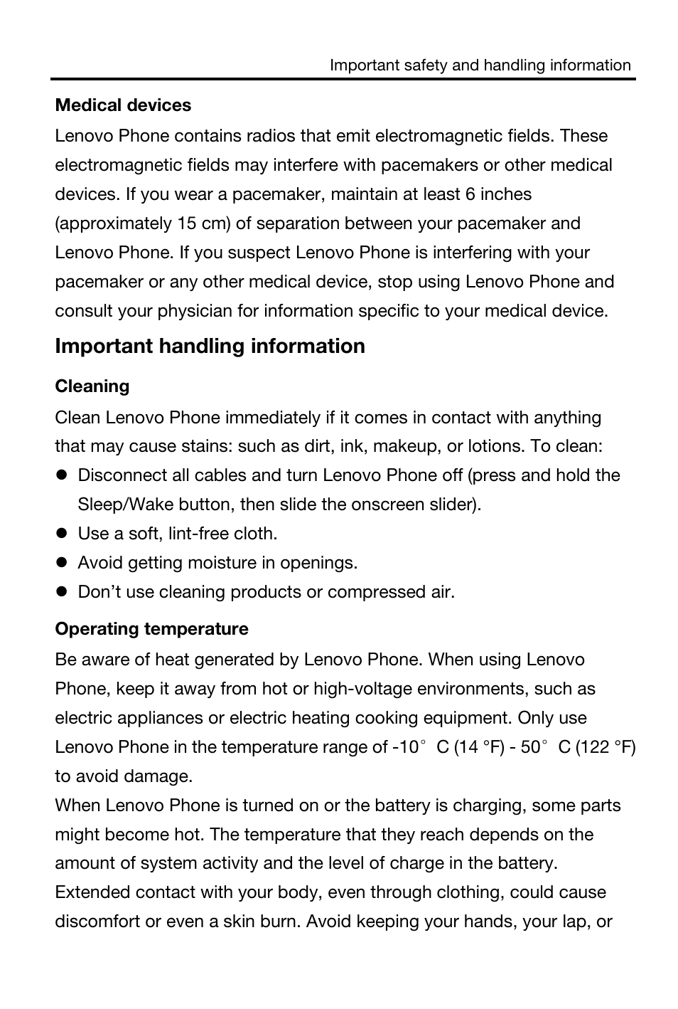 Lenovo A516 Smartphone User Manual | Page 8 / 20
