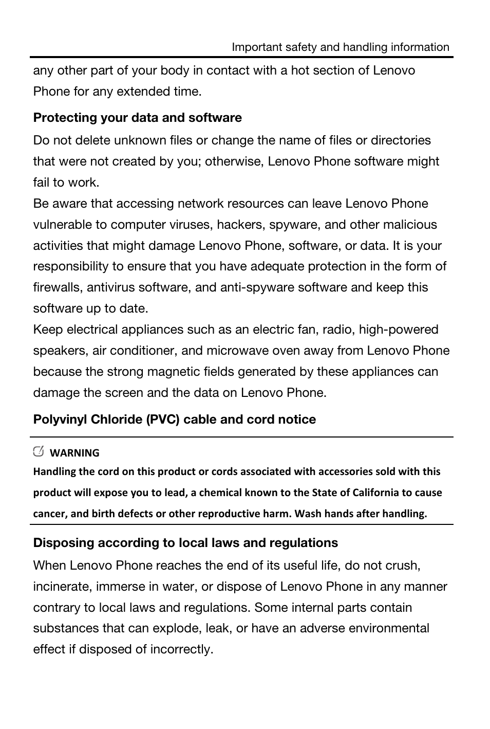 Lenovo A516 Smartphone User Manual | Page 9 / 20