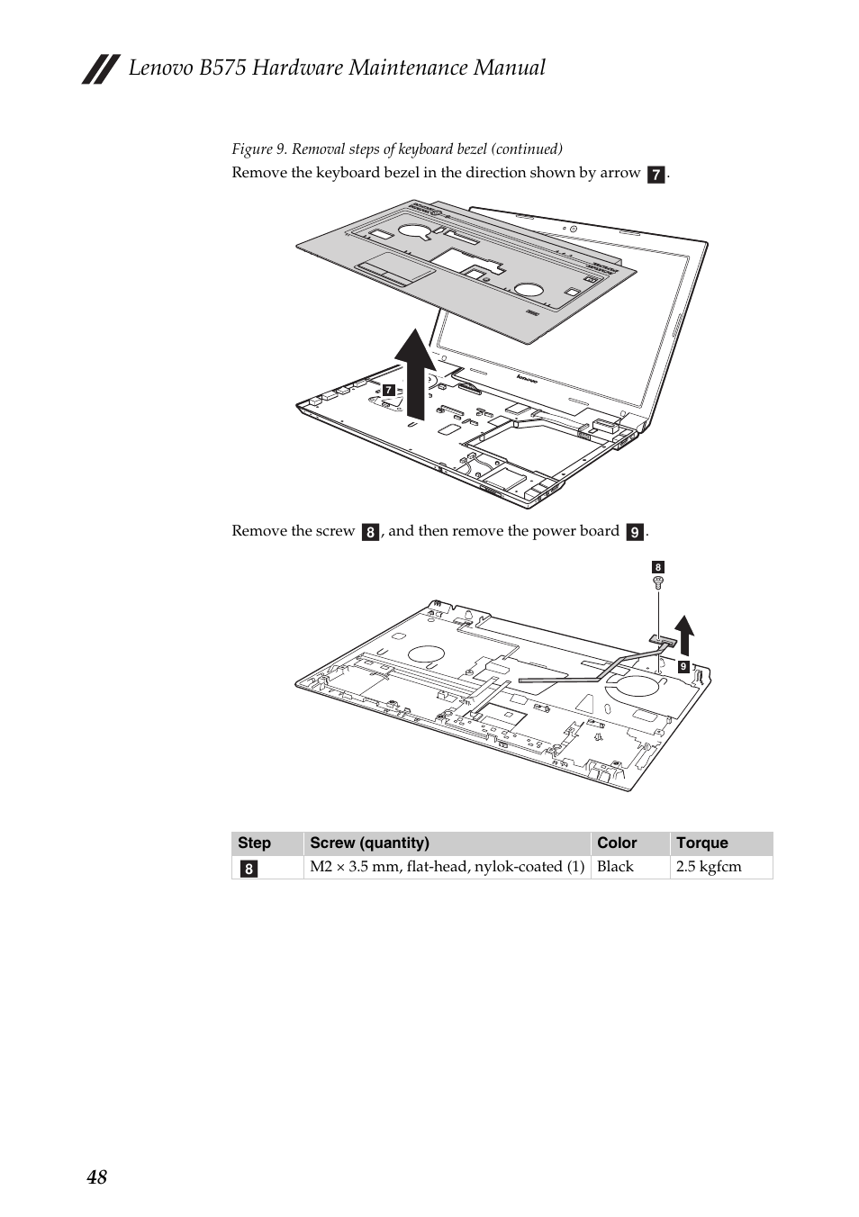 Lenovo b575 hardware maintenance manual | Lenovo B575 Notebook User Manual | Page 52 / 86