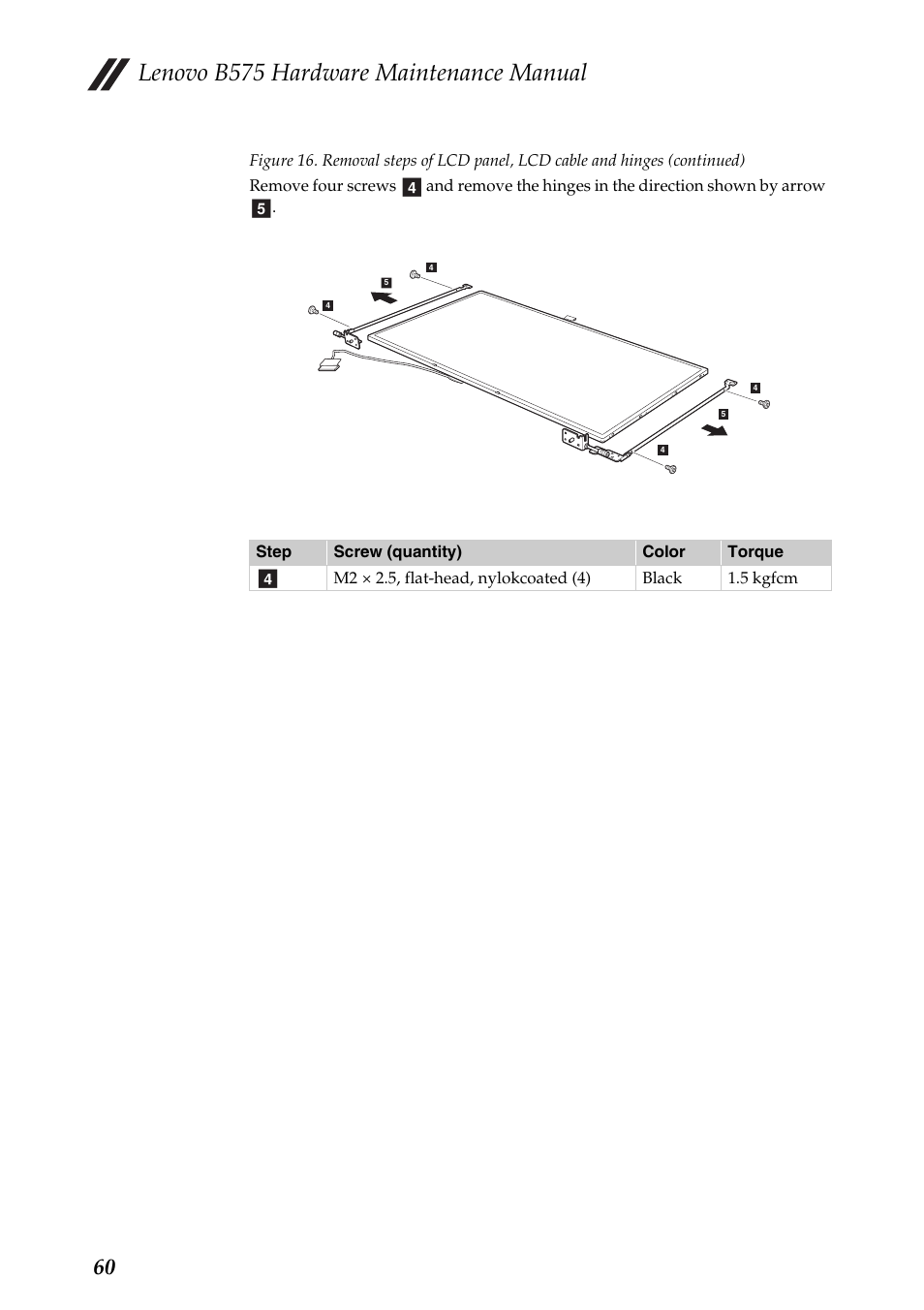 Lenovo b575 hardware maintenance manual | Lenovo B575 Notebook User Manual | Page 64 / 86