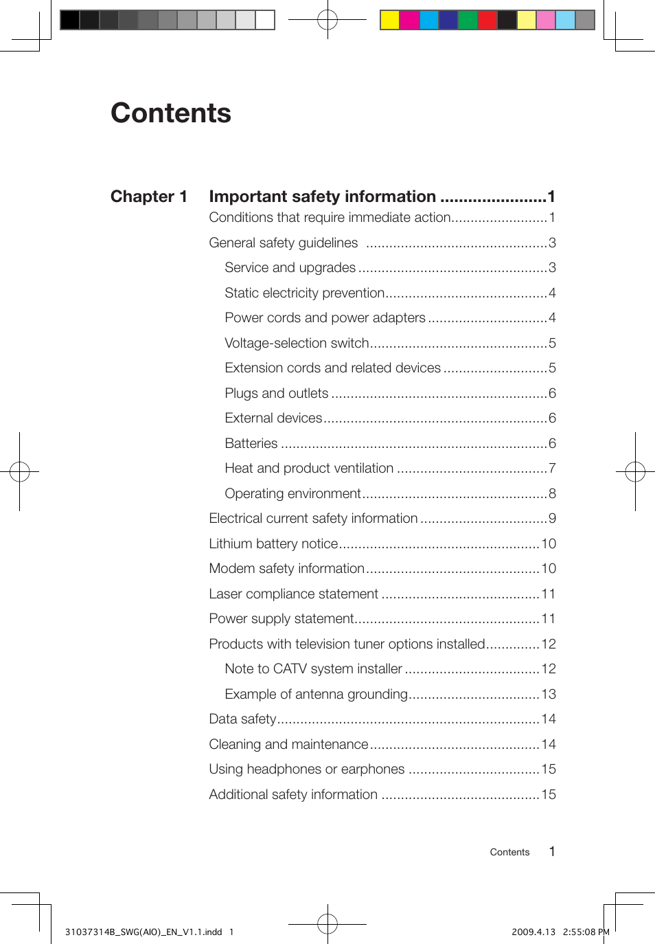 Lenovo 3000 C305 All-In-One User Manual | Page 4 / 39