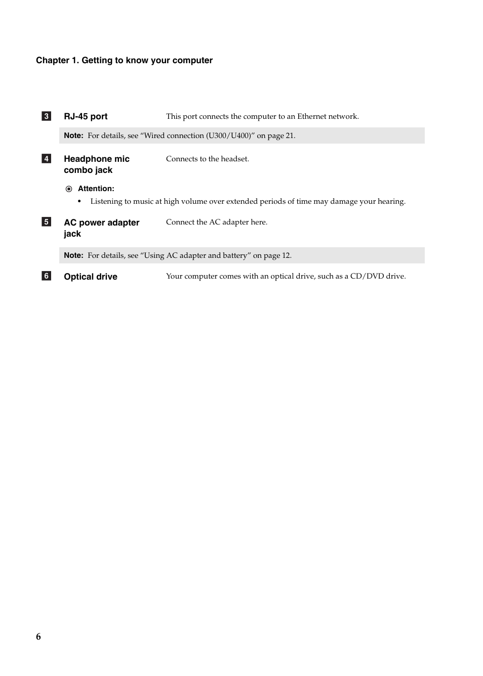 Lenovo IdeaPad U400 User Manual | Page 10 / 31