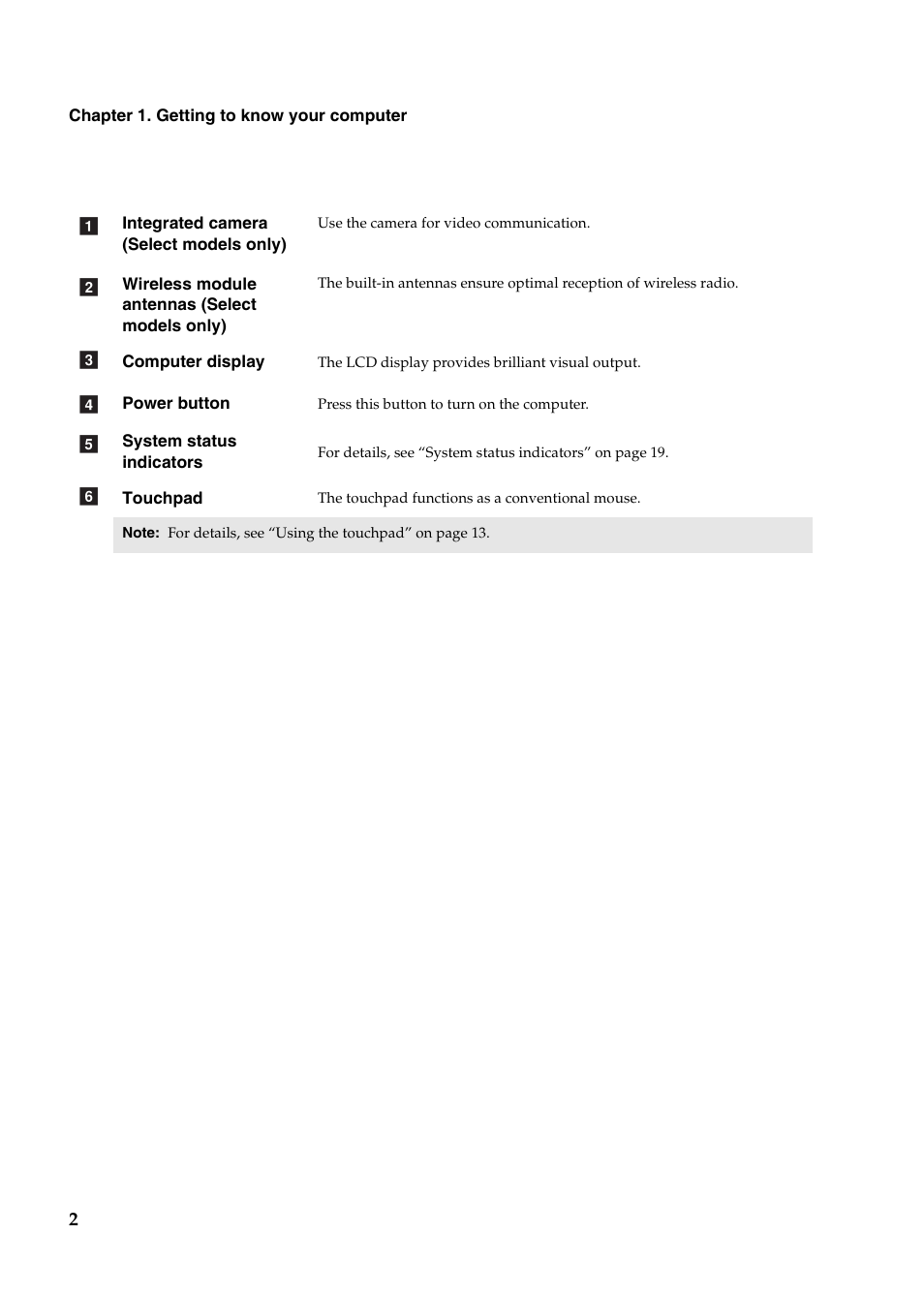 Lenovo IdeaPad U400 User Manual | Page 6 / 31