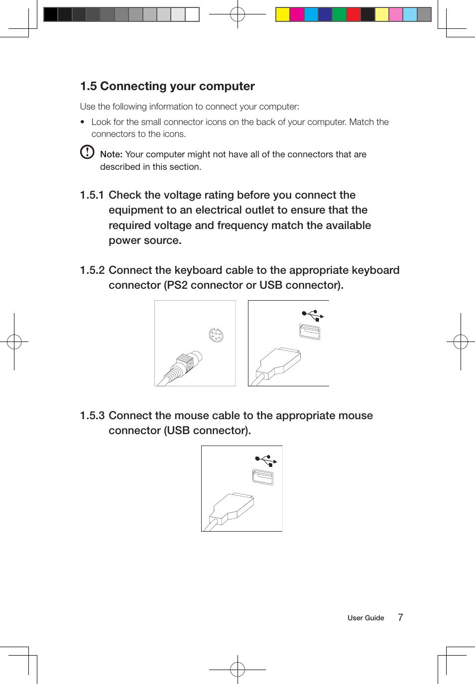 5 connecting your computer | Lenovo IdeaCentre B320 User Manual | Page 12 / 53