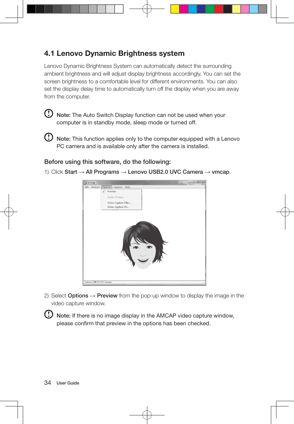 1 lenovo dynamic brightness system | Lenovo IdeaCentre B320 User Manual | Page 39 / 53