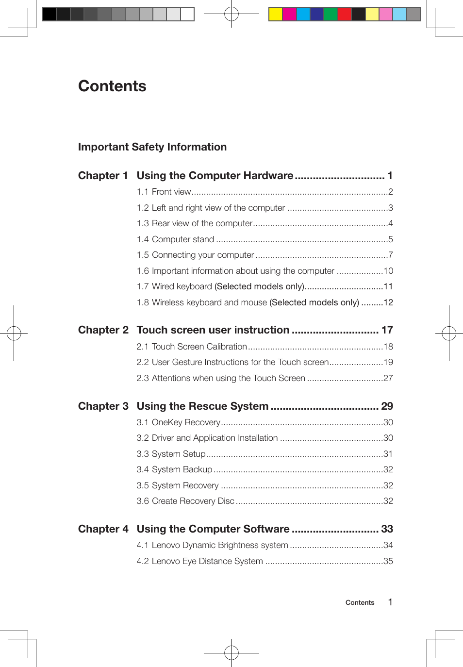 Lenovo IdeaCentre B320 User Manual | Page 4 / 53