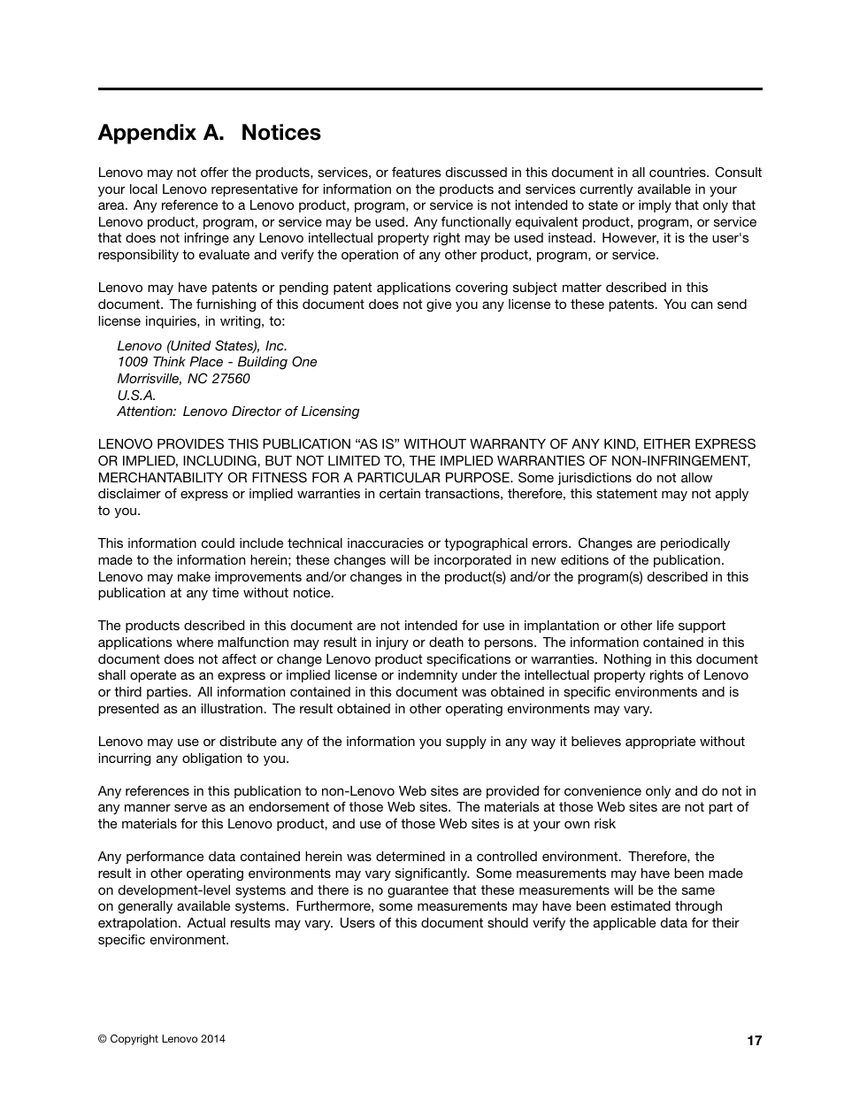Appendix a. notices | Lenovo ThinkPad X1 Carbon Type 20A7 20A8 User Manual | Page 23 / 26