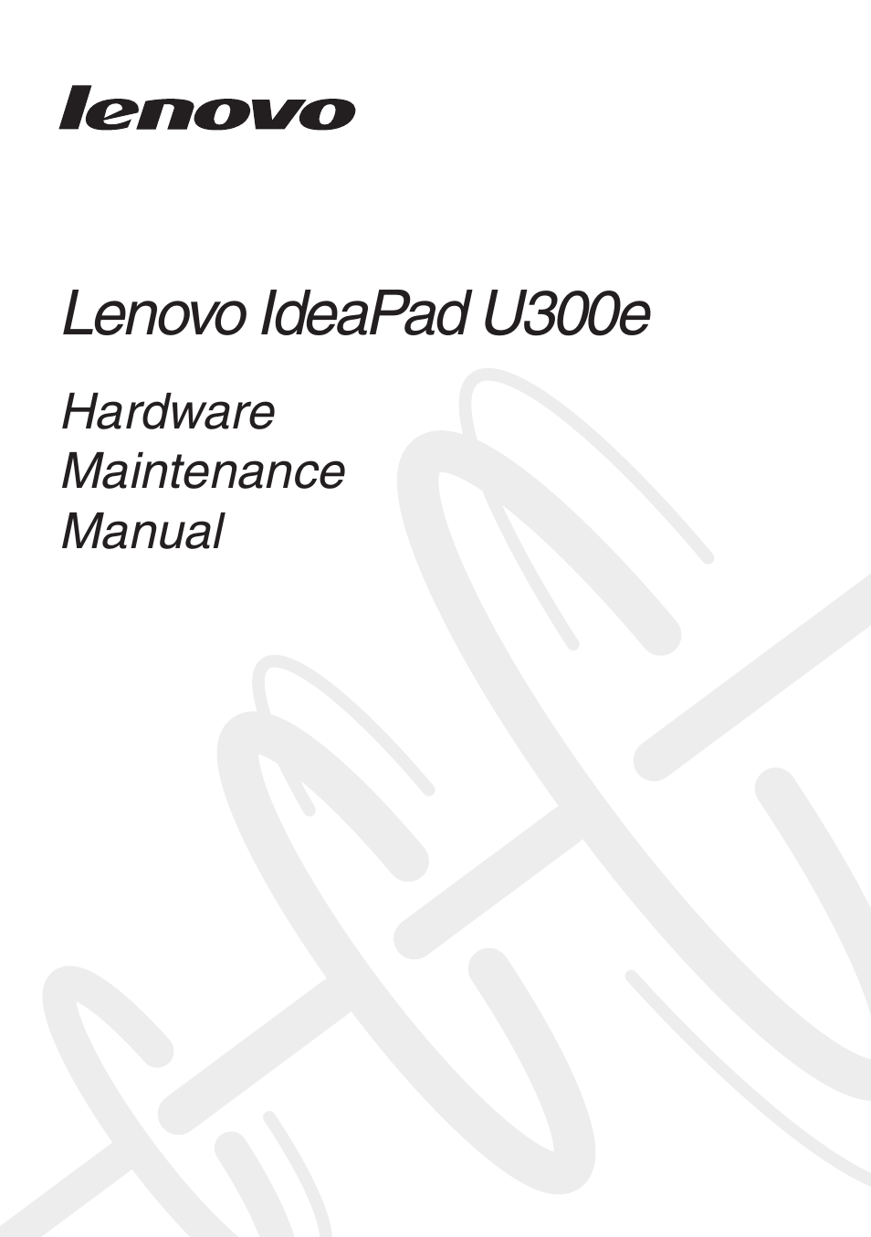 Lenovo IdeaPad U300e User Manual | 73 pages