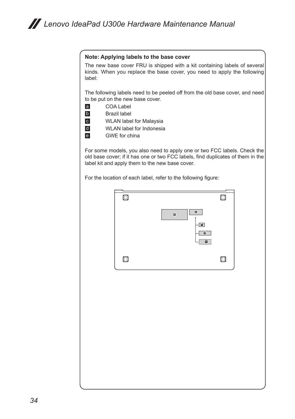 Lenovo ideapad u300e hardware maintenance manual | Lenovo IdeaPad U300e User Manual | Page 38 / 73