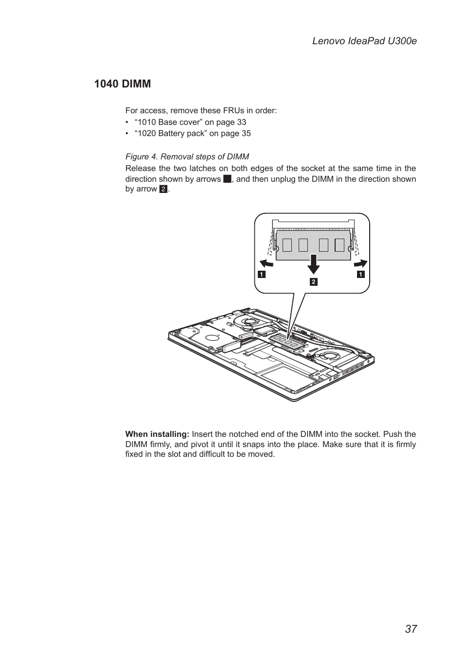 1040 dimm | Lenovo IdeaPad U300e User Manual | Page 41 / 73