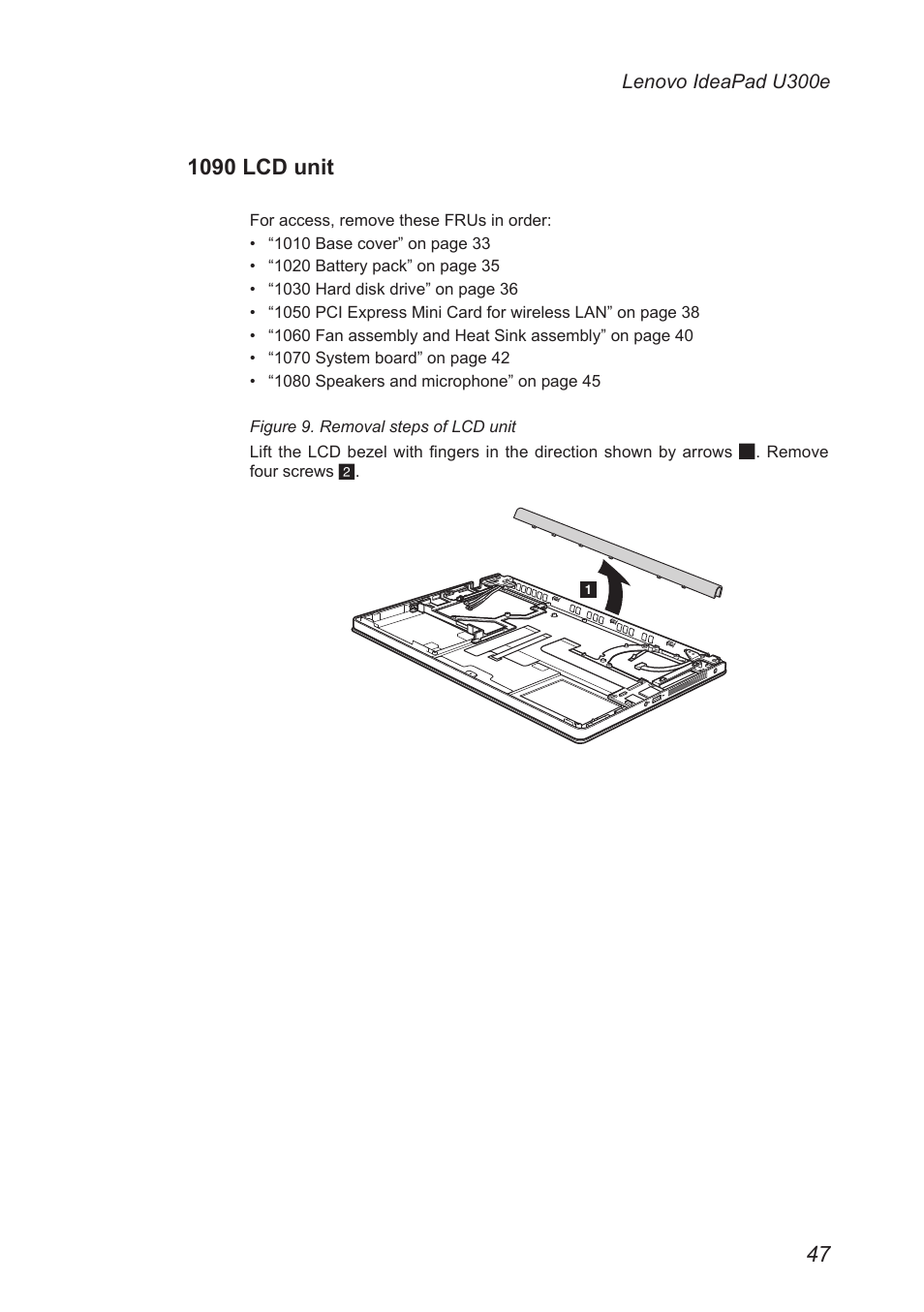 1090 lcd unit | Lenovo IdeaPad U300e User Manual | Page 51 / 73