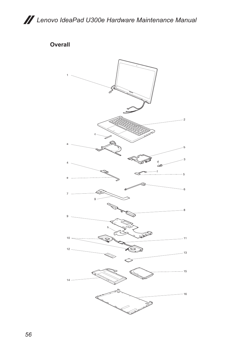 Overall, Lenovo ideapad u300e hardware maintenance manual | Lenovo IdeaPad U300e User Manual | Page 60 / 73