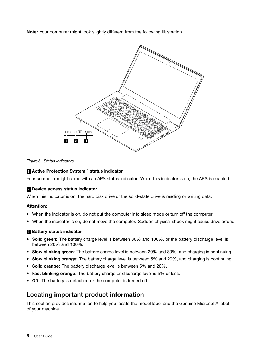 Locating important product information | Lenovo V4400u Notebook User Manual | Page 20 / 64