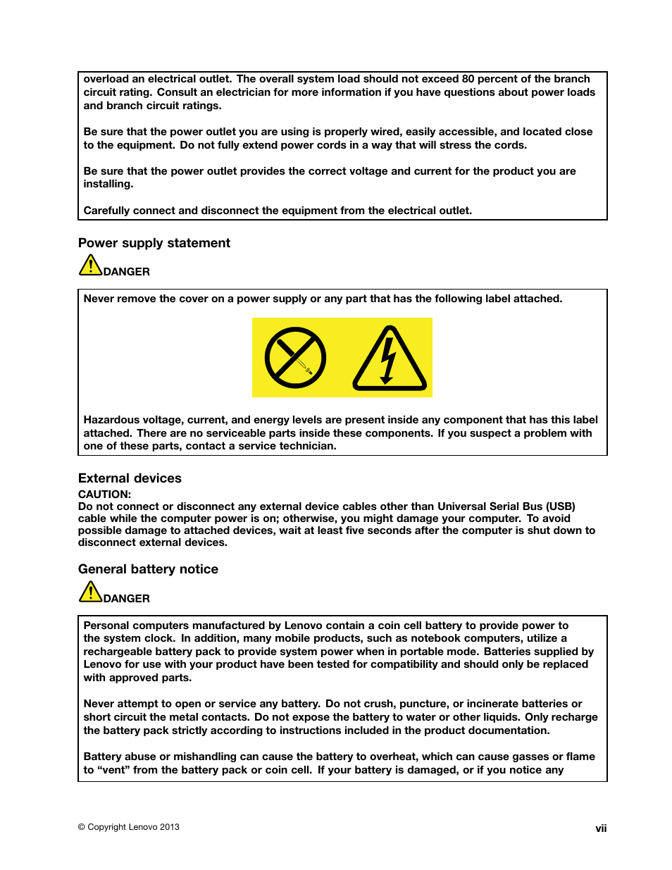 Lenovo V4400u Notebook User Manual | Page 9 / 64