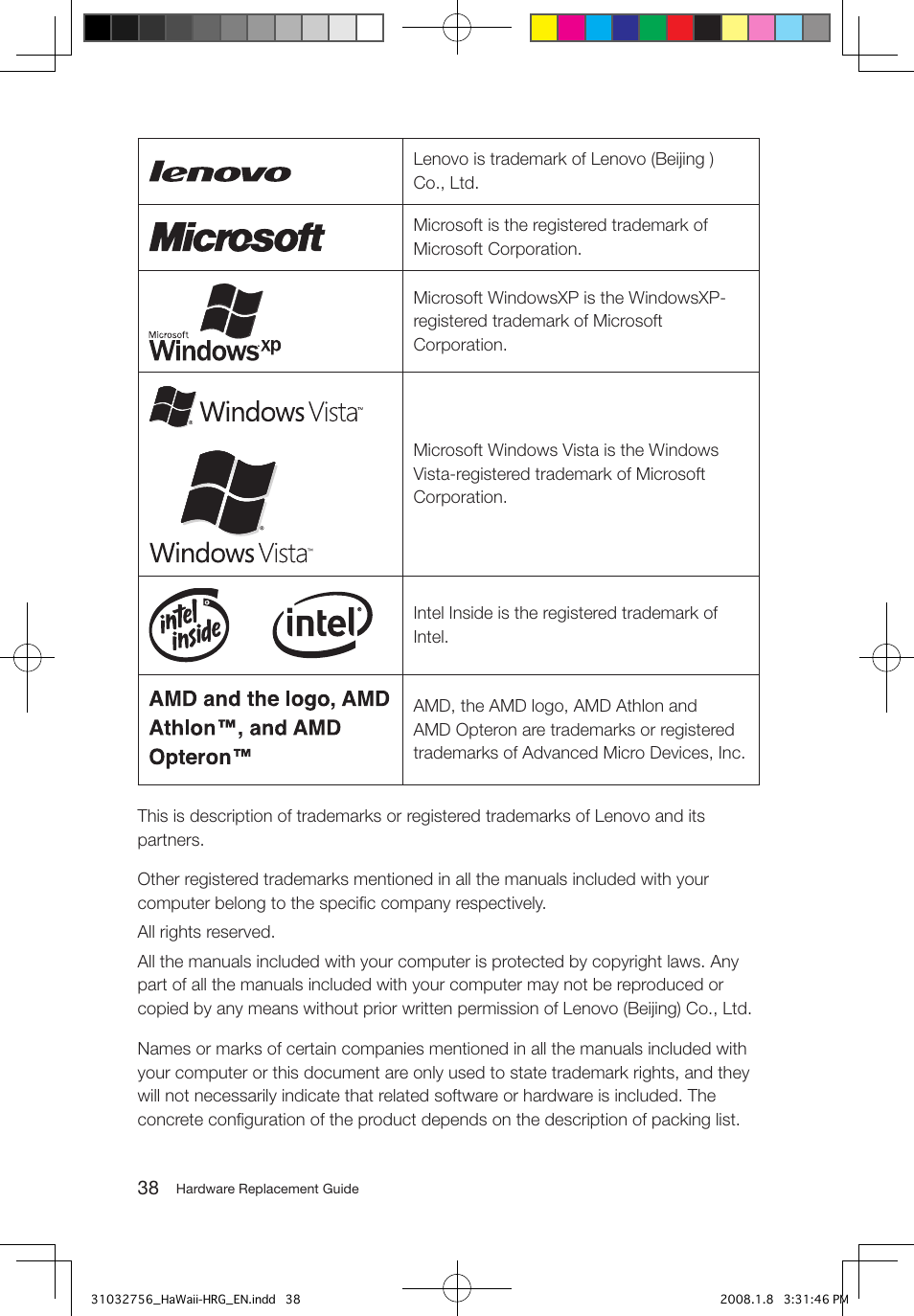 Lenovo IdeaCentre Q200 User Manual | Page 41 / 41