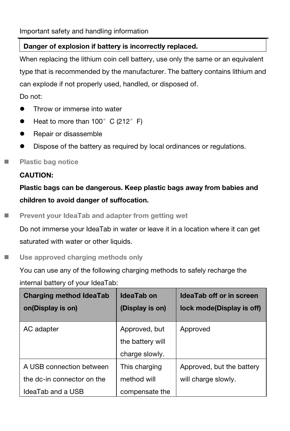 Lenovo A1000 Tablet User Manual | Page 5 / 28