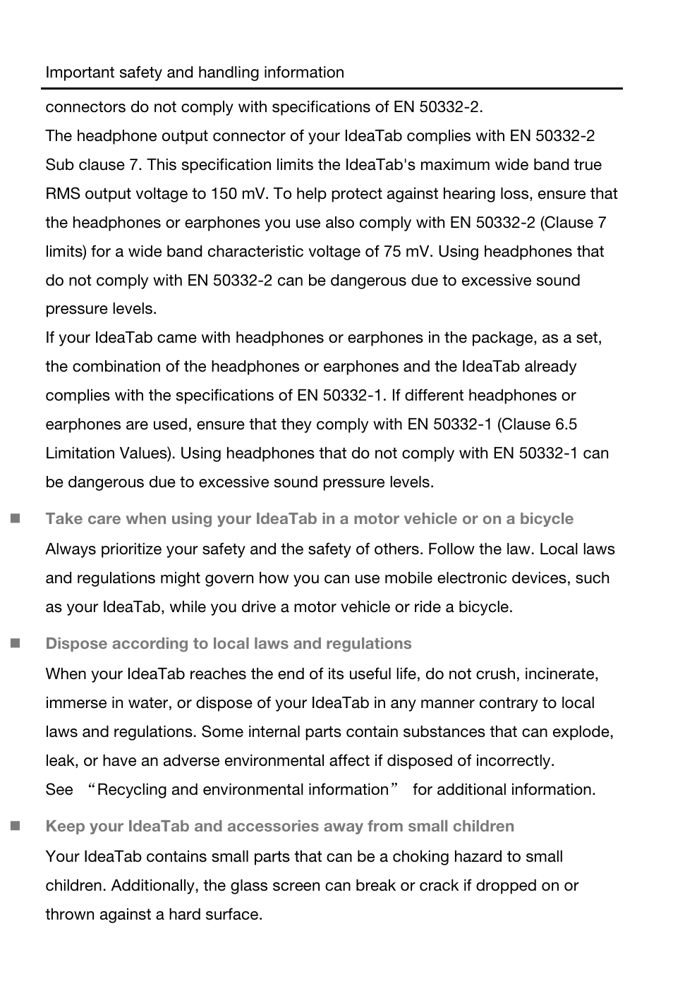 Lenovo A1000 Tablet User Manual | Page 7 / 28