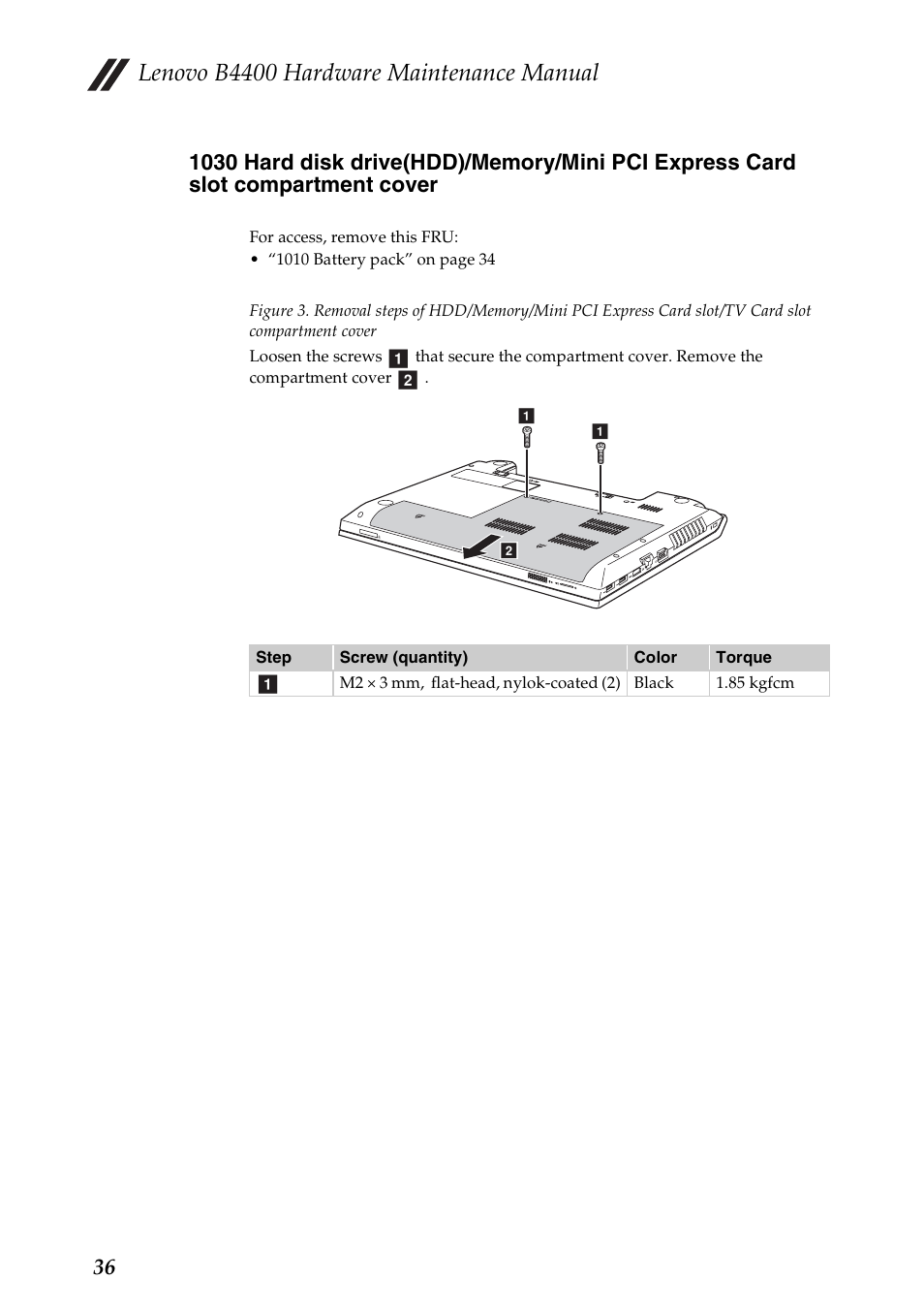 Lenovo b4400 hardware maintenance manual | Lenovo B4400 Notebook User Manual | Page 40 / 88