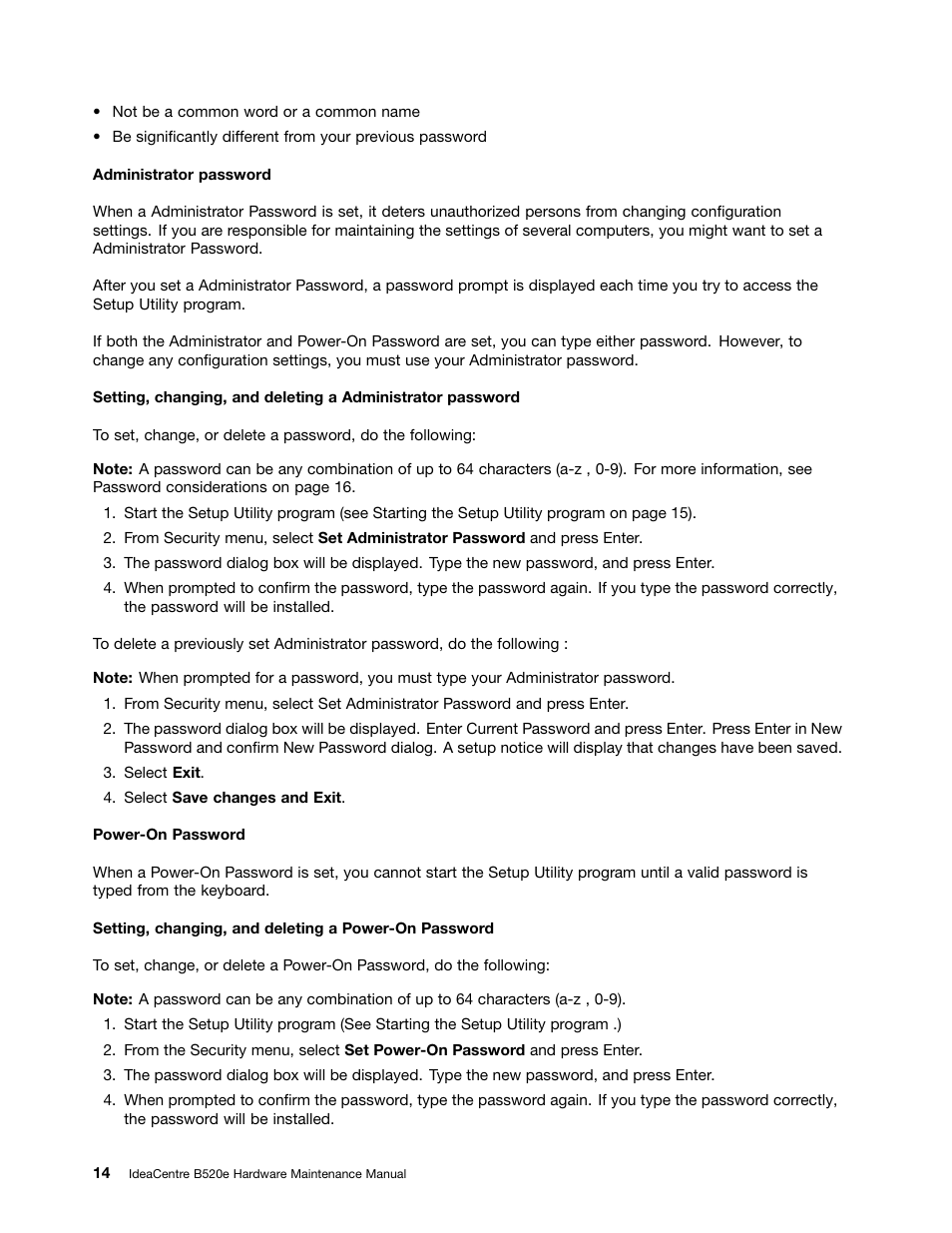 Lenovo IdeaCentre B520e User Manual | Page 20 / 61
