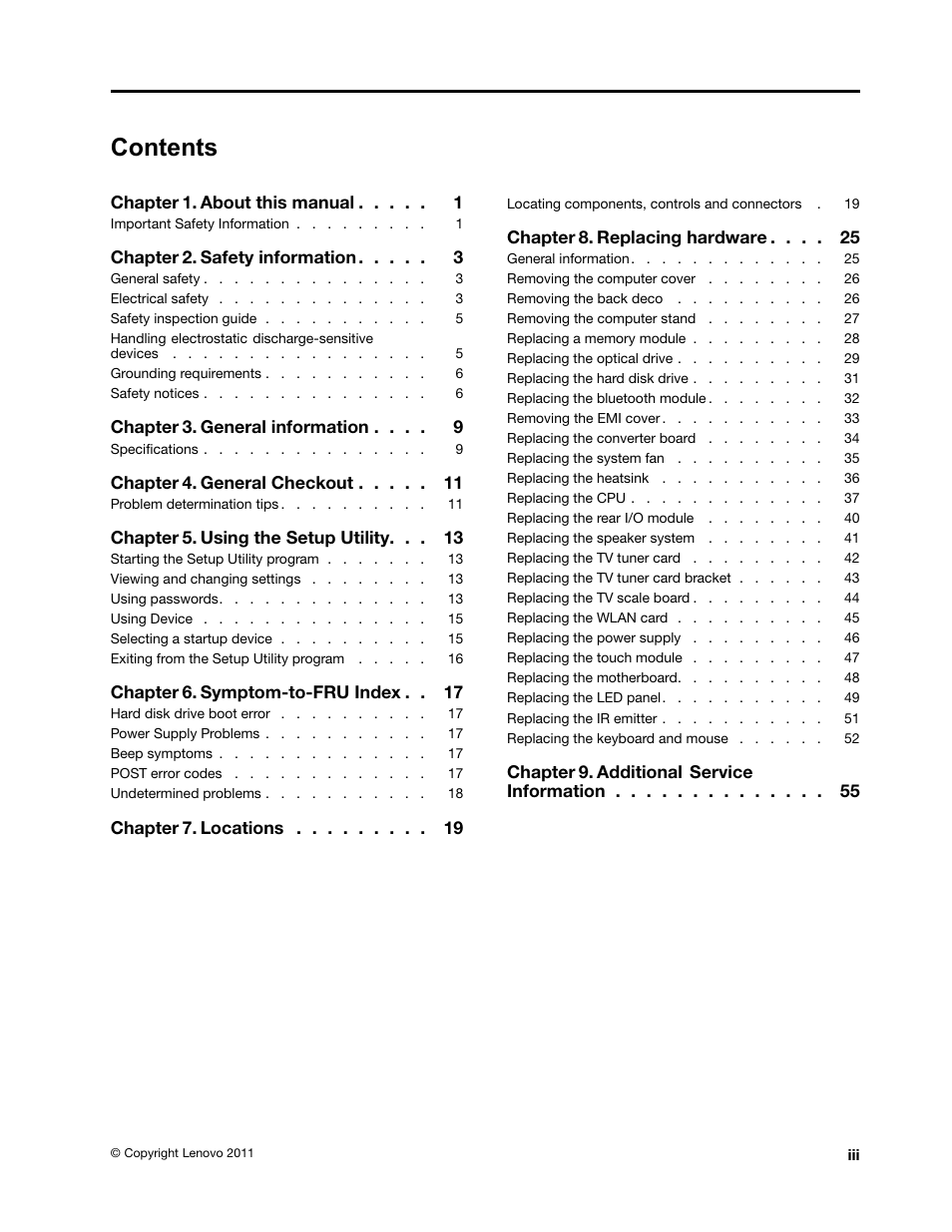 Lenovo IdeaCentre B520e User Manual | Page 5 / 61