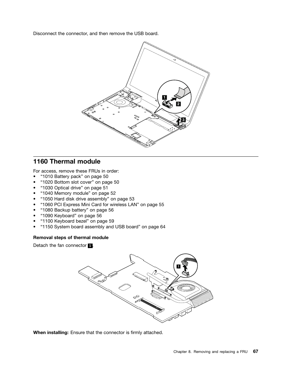 1160 thermal module | Lenovo E4325 User Manual | Page 73 / 88